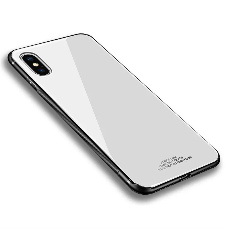 YueTuo роскошный стеклянный зеркальный чехол для iPhone 5 5S SE 6 s 6s 6plus 7 plus 7 plus 8 8plus силиконовый Твердый чехол на заднюю панель телефона etui