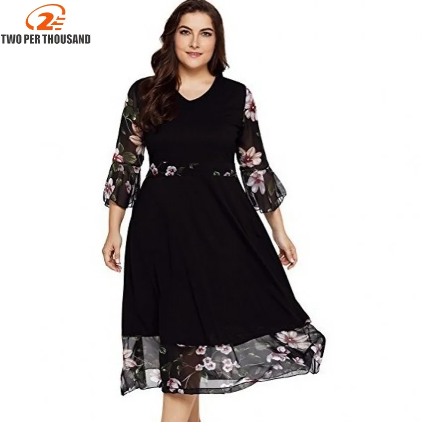 Женское винтажное платье-туника на молнии с цветочным принтом | Женская одежда