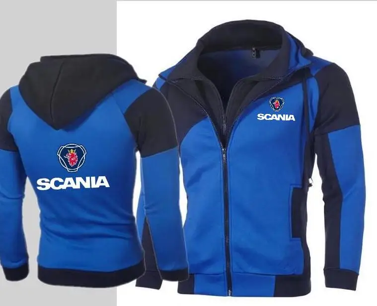 Лидер продаж SCANIA модные для мужчин Тонкий Осень и зима двойная молния кардиган с