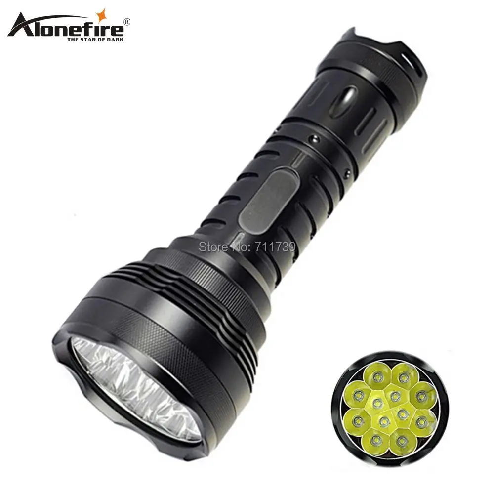 AloneFire 12T6 XML T6 Ультра яркий Мощный светодиодный фонарик 18650 портативный мощный тактический фонарь для охоты и кемпинга