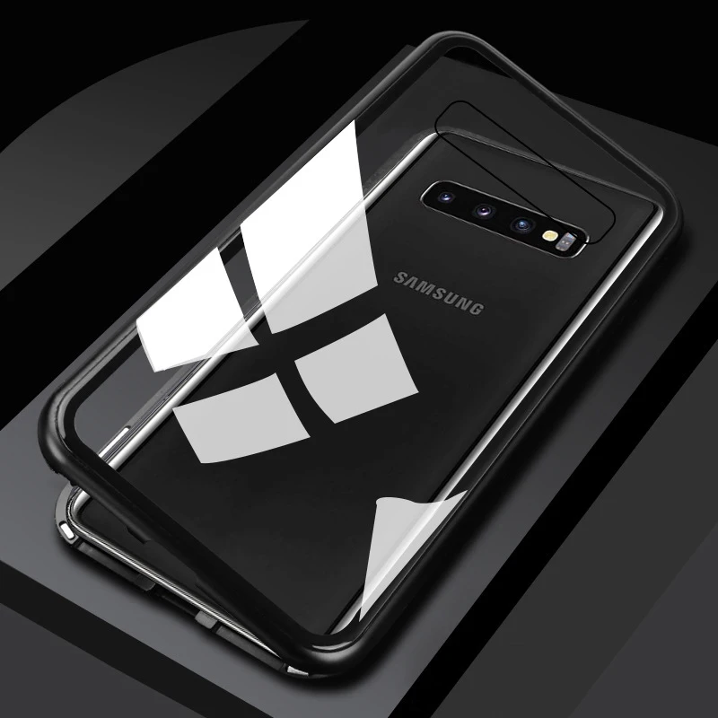 360 магнитные адсорбционные чехлы для телефонов Samsung Galaxy S10 Lite S9 S8 Plus S7 Edge A6 A8 A7 A9 J4 J6