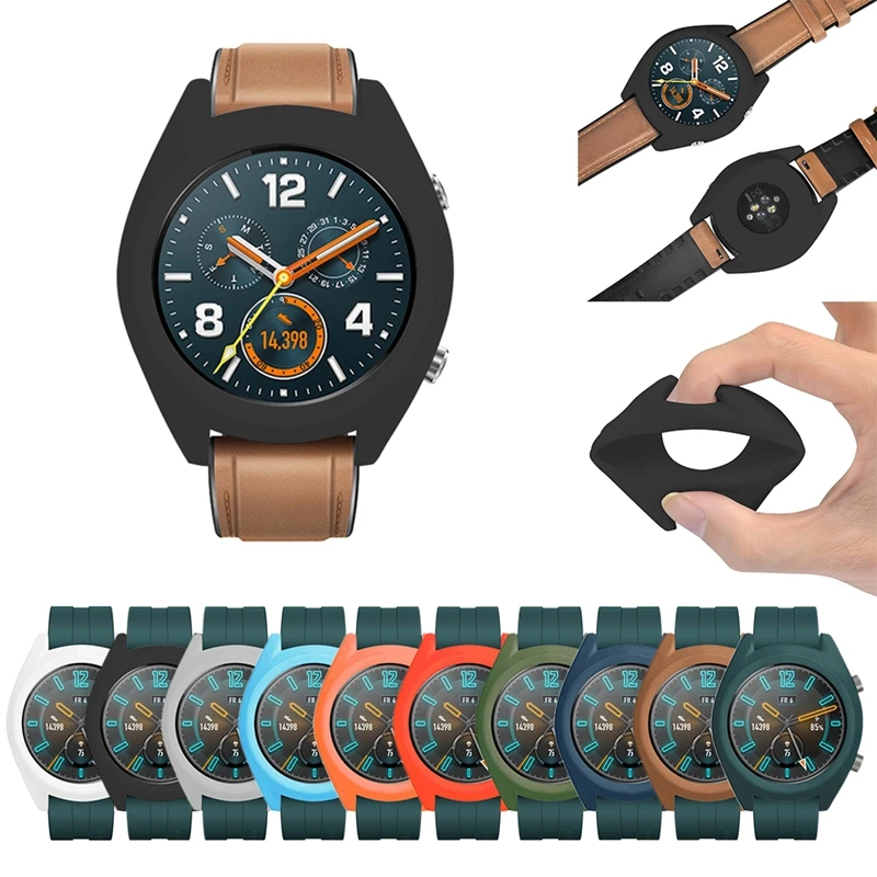 Защитный чехол мягкий силиконовая рамка для HUAWEI WATCH GT/ GT Active Smart Watch Сменные