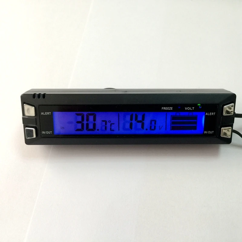 Автомобильный вольтметр с цифровым ЖК дисплеем автомобильный термометр для дома