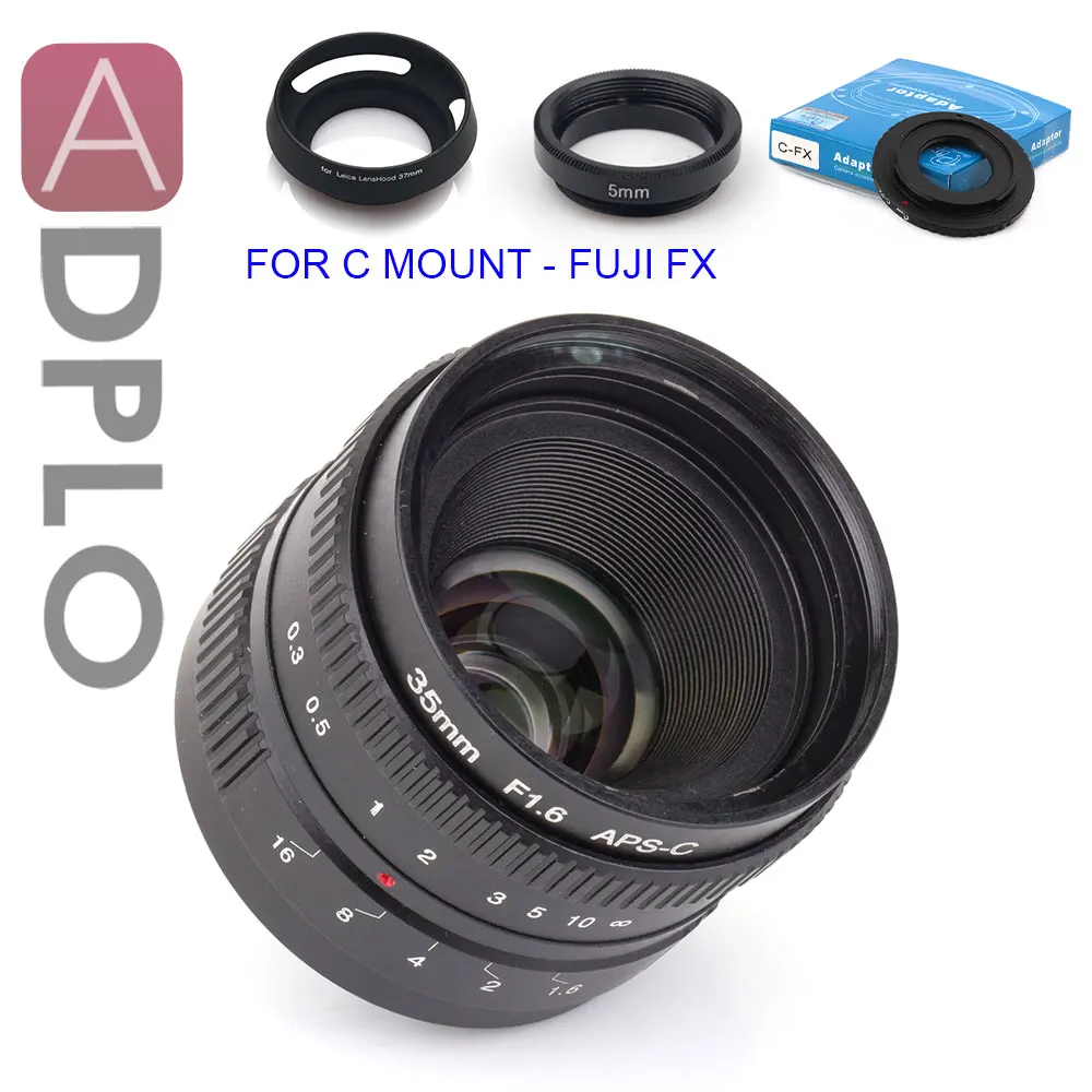 Объектив ADPLO 35 мм f/1 6 + 3 подарочных комплекта для Nikon 1 M4/3 micro 4/3 Pentax Q Nex Fuji fx камеры
