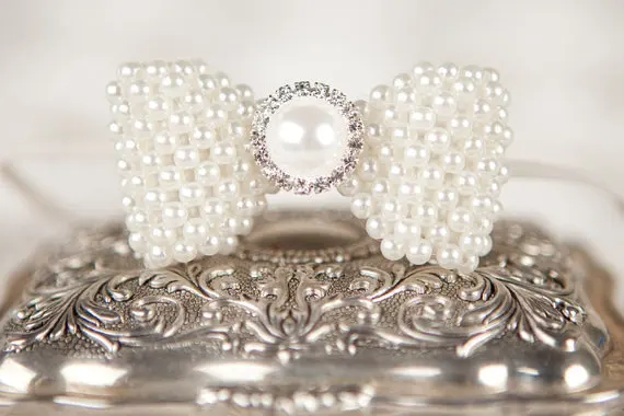 

Повязка на голову для девочек с жемчужным бантом; тонкий эластичный головной убор для принцессы; аксессуары для волос; топ со стразами; повя...