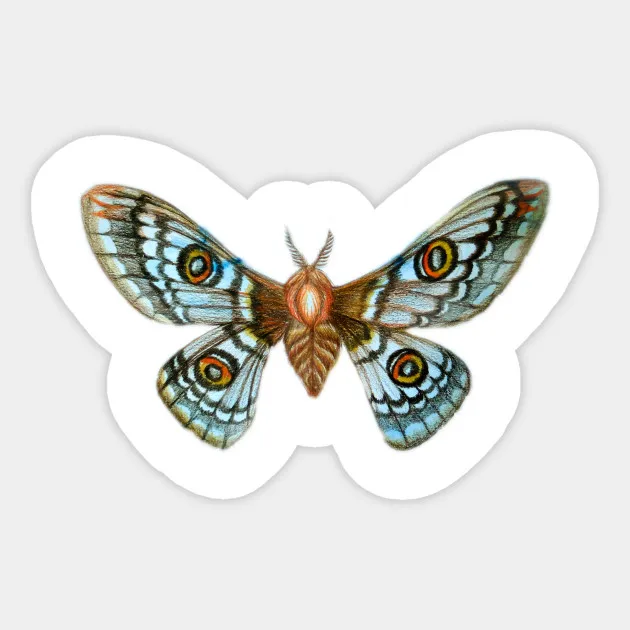 1 шт. Rising Moth наклейка водонепроницаемая для ноутбука автомобиля скейтборд багаж