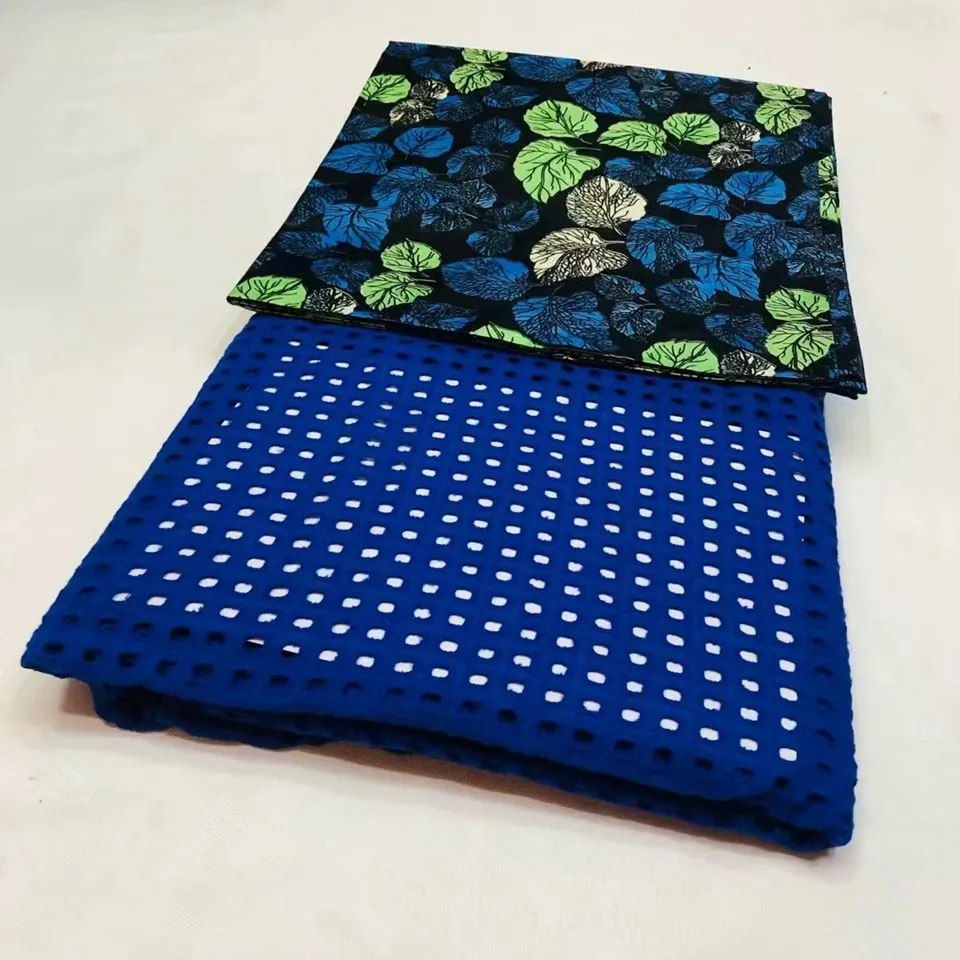 5 ярдов/комплект африканские кружева Анкары сухое кружево ткань оранжевое много