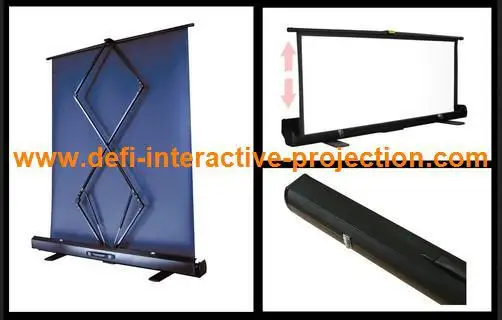Портативный напольный проекционный экран DfLabs портативный 60 дюймов для офиса и