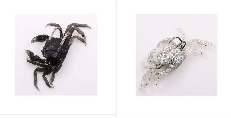 5 шт. много мягкие приманки крабы искусственные с крючками смешивать цвета 10 см 35