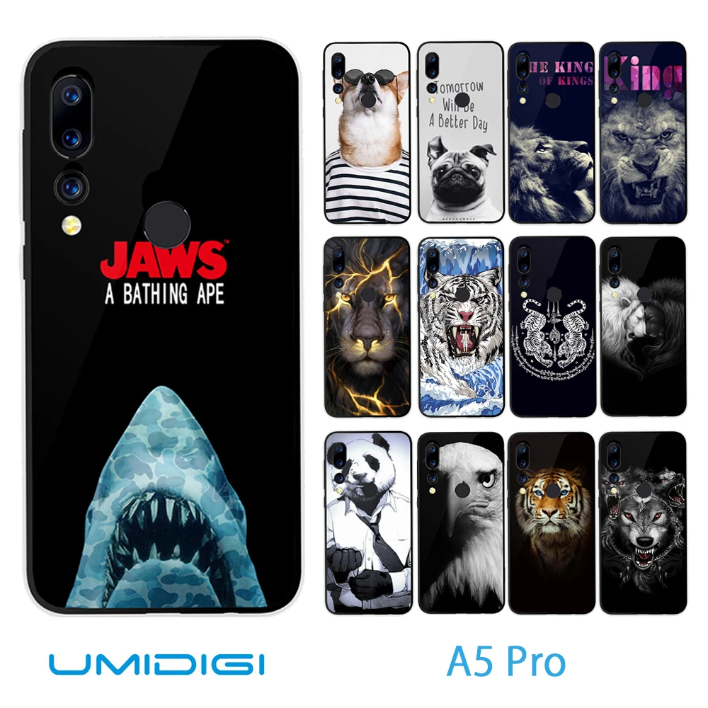 Мягкий чехол SHIODOKI для Umidigi A5 pro силиконовый телефона защитная задняя