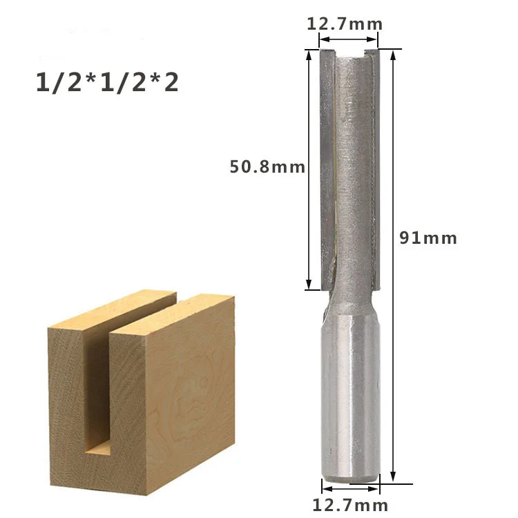 1/2 Shank Extra Long Flush Trim Lengthened Straight Router Bit Carving CNC 12.7mm Bearing Trimming Milling Cutter tool 80921 | Инструменты