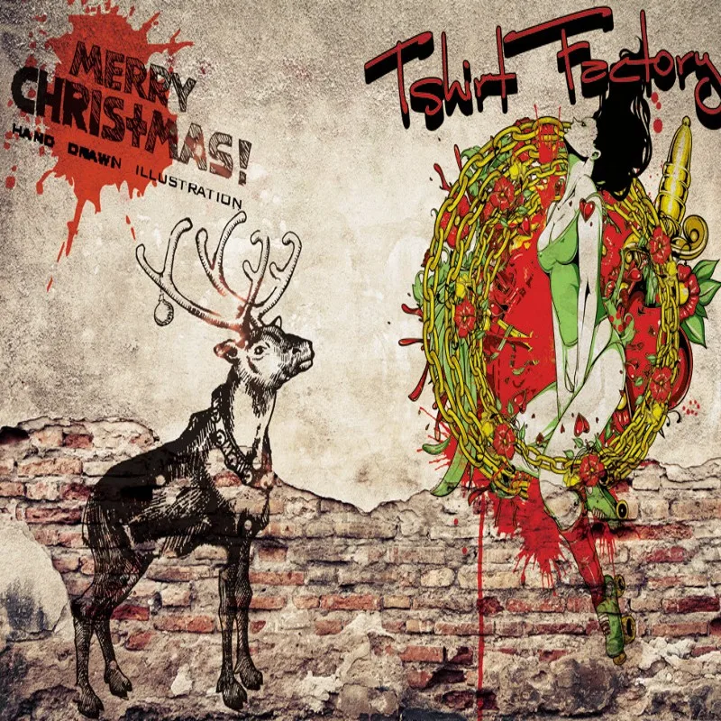 Пользовательские фото обои город чернил брызг старой стены футболка шаблон фон