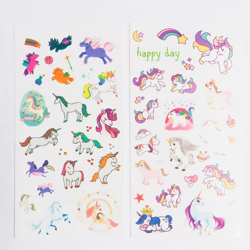 6 шт./упак. счастливый Единорог наклейки Декоративные Канцелярские крафт-стикеры