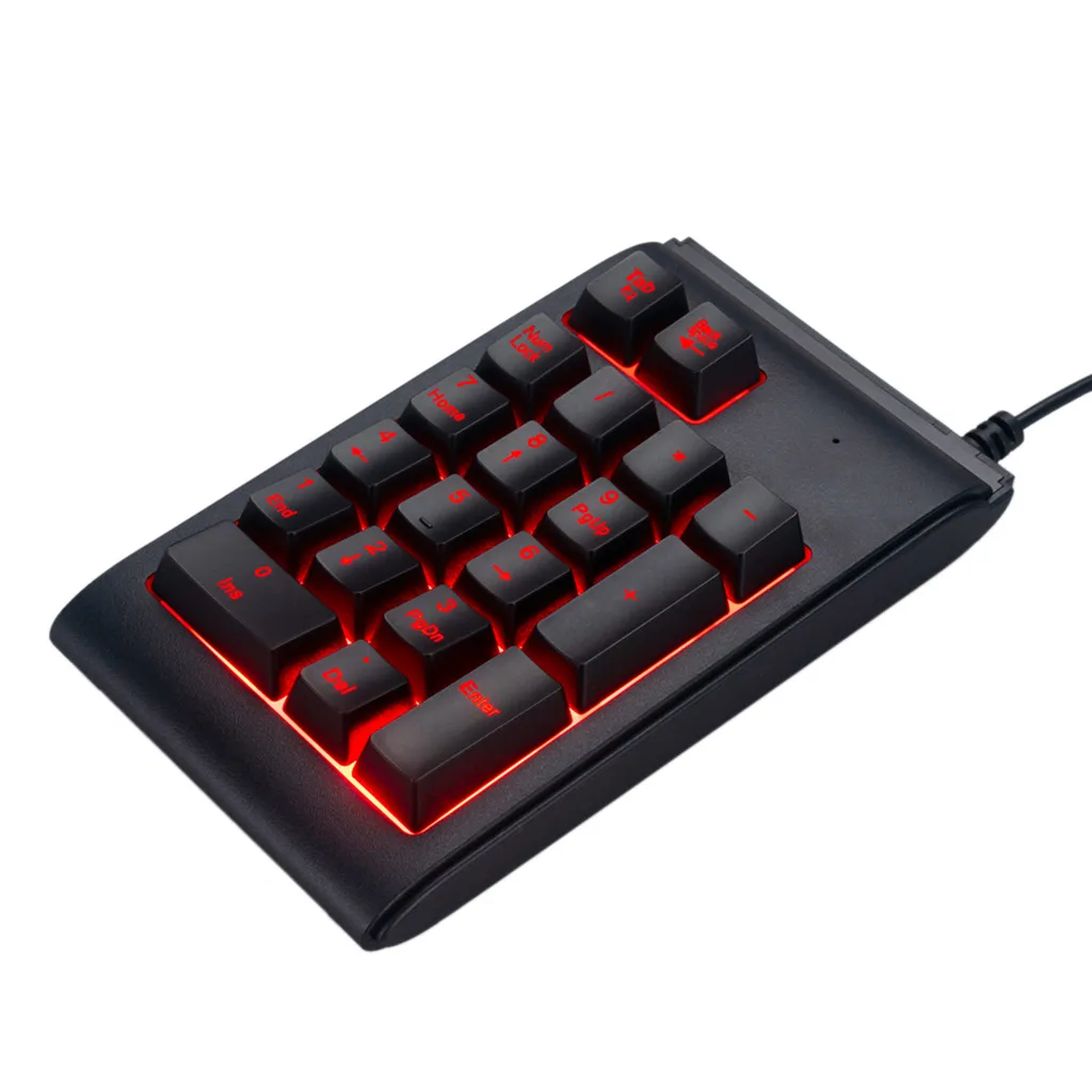 Высокое качество мини цифровая клавиатура 3 цвета RGB с подсветкой USB Проводная