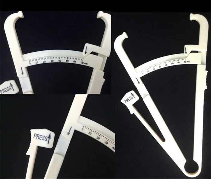 150 шт./лот тестер обнаружения телесного жира Skinfold измерения|caliper tester|skinfold caliperbody fat