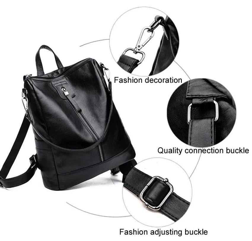 Противоугонный рюкзак кожаный водонепроницаемый mochilas plecak sac dos rugzak back pack книжный рюкзак школьный рюкзаки рюкзак plecak i damskie