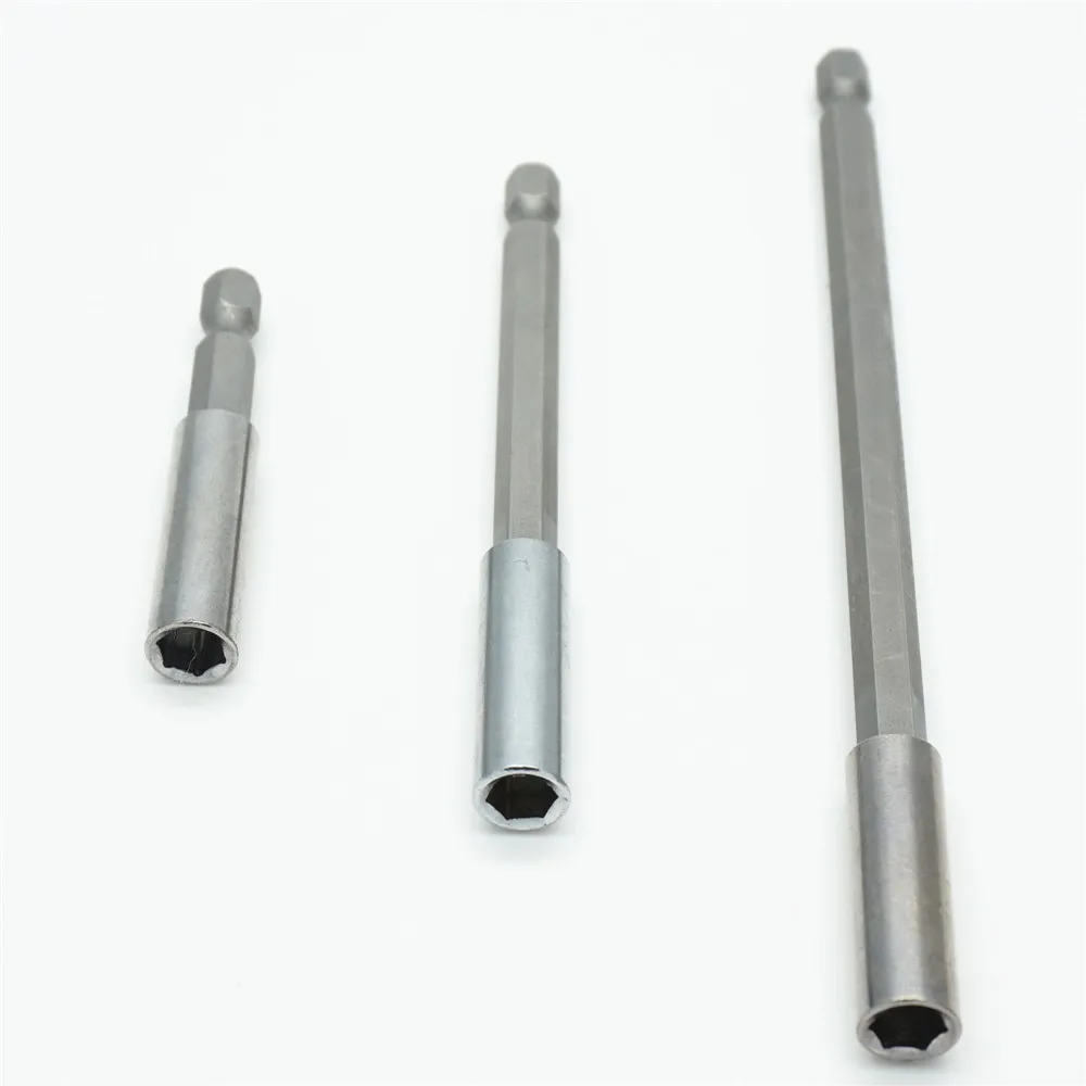 

Fixmee 3Pcs 1/4 Inch Hex Bit Tip Holder Screwdriver Bit Extension Bar screwdriver 60MM100MM150MM lengthening shank connecting pi
