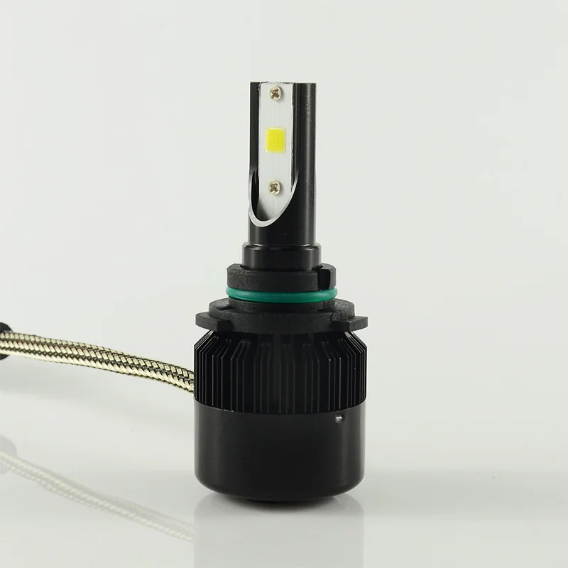 1 комплект 9006 HB4 60W 6400LM C6S светодиодные фары COB чипы все в одном дизайн турбо