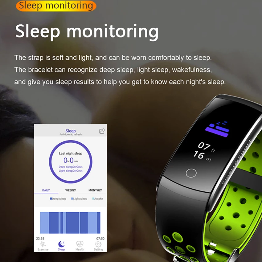 Q8S Smart Bracelet Heart Rate Monitor Waterproof Fitness Tracker Bluetooth Watch Band Q8 For Android IOS women men Wristband | Электроника