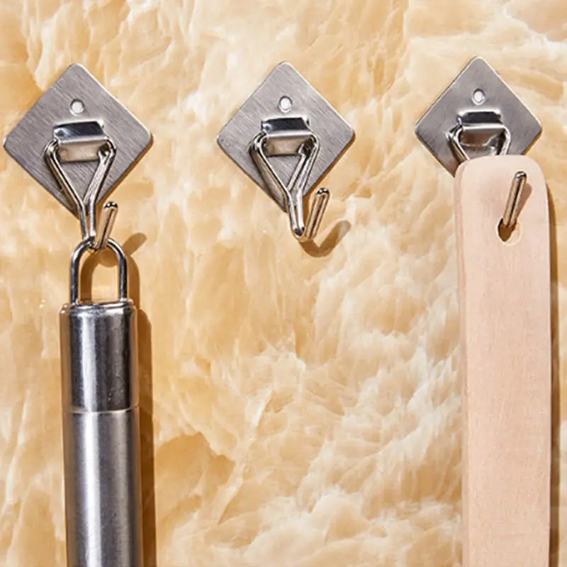 Горячая 3 шт. клейкая вешалка для одежды экономия пространства аксессуары ванной