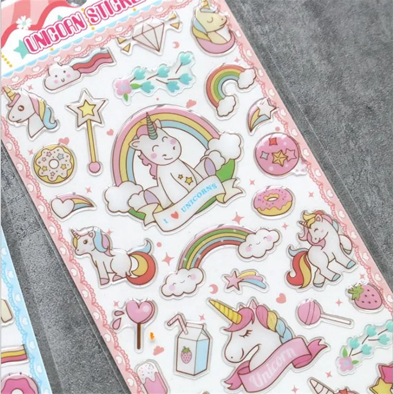 Omilut Единорог стикер вечерние для художественного оформления ногтей ручная
