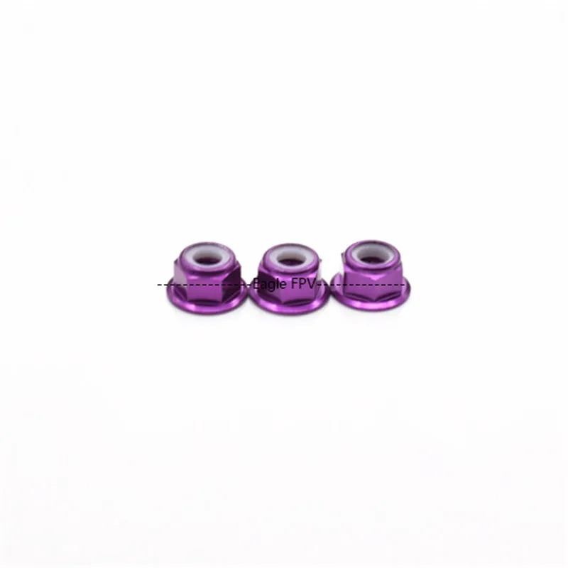 CW голубой фланцем гайки nylock rc diy дрон zmr250 замена m5 резьбового соединения плен