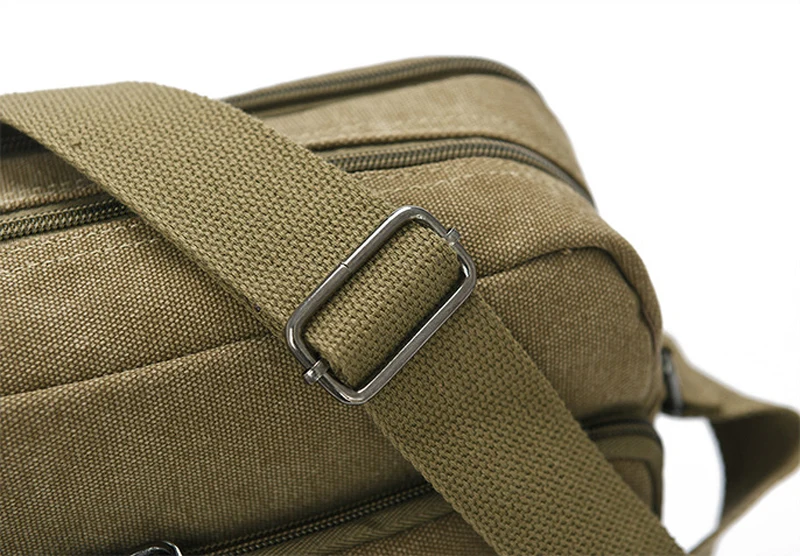 Foikvoon Холст сумка Для мужчин ретро Популярные парня Crossbody одноцветное Цвет
