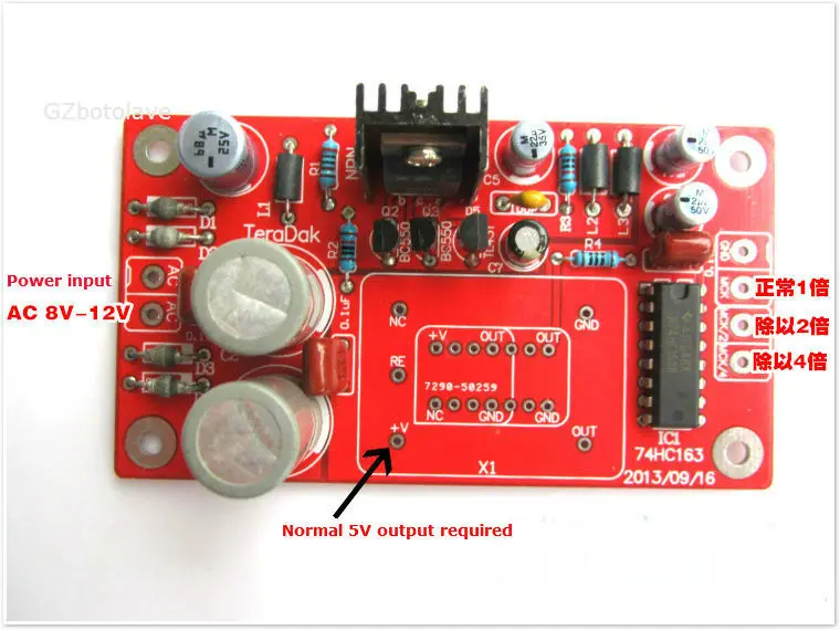 Плата с регулировкой мощности совместимая TCXO OCXO плата Делителя Частоты функция
