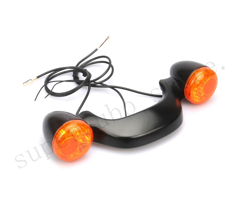 Motorcycle CHROMED Rear LED turn signal Lights Bar For Harley Touring Street Glide Road roadking 2010-2017 | Автомобили и