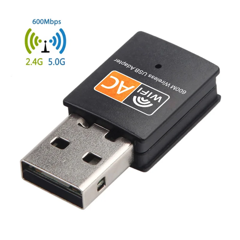 600 Мбит/с USB WiFi адаптер двухдиапазонный 2 4G/5.G AC Беспроводной Ethernet Сетевая карта Wifi