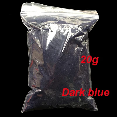 Dark blue 18 20 цветов 20 г/пакет конфеты Декоративный Лак для ногтей DIY Советы Дизайн бархат стекаются Пыль порошок Маникюр бархатный порошок - Цвет: Dark blue 18