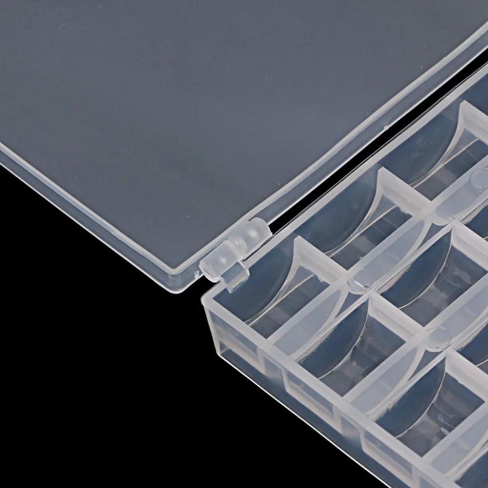 Новинка 1 шт. пустая прозрачная швейная машина чехол для катушки органайзер