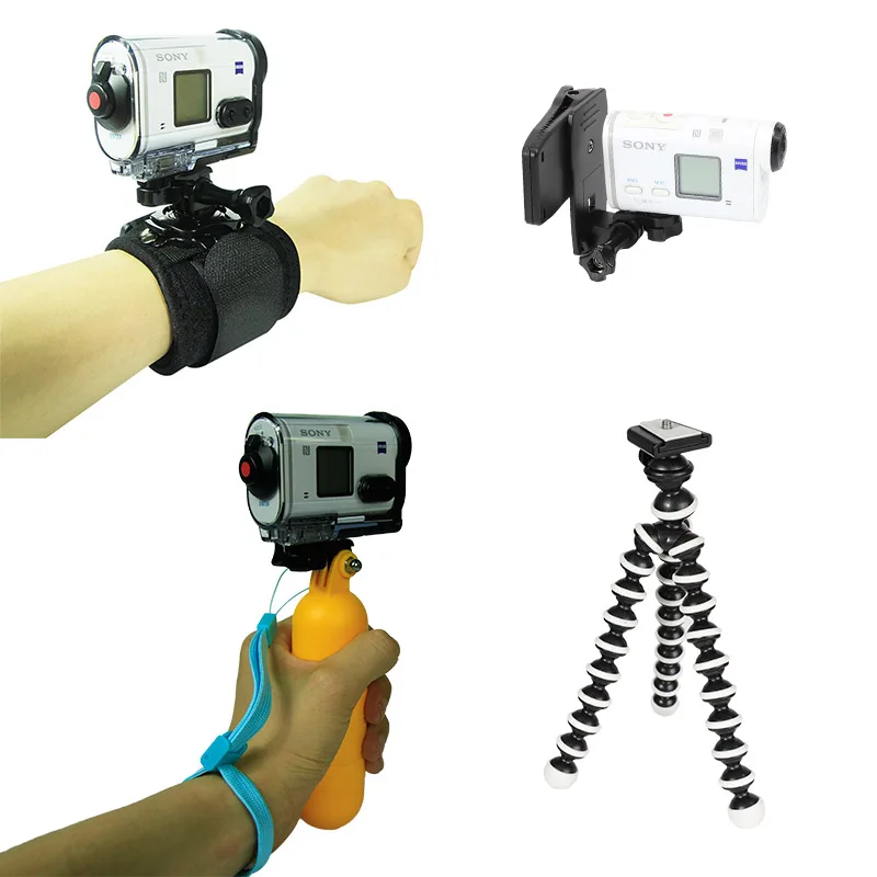 Комплект аксессуаров для Sony FDR x3000 Hdr-AS15 AS20 AS30v Gopro 4 5 6 7 black xiaomi yi 4k sjcam eken аксессуары