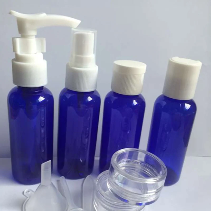 6 шт./компл. путешествия синий чистый макияжный косметический крем для лица