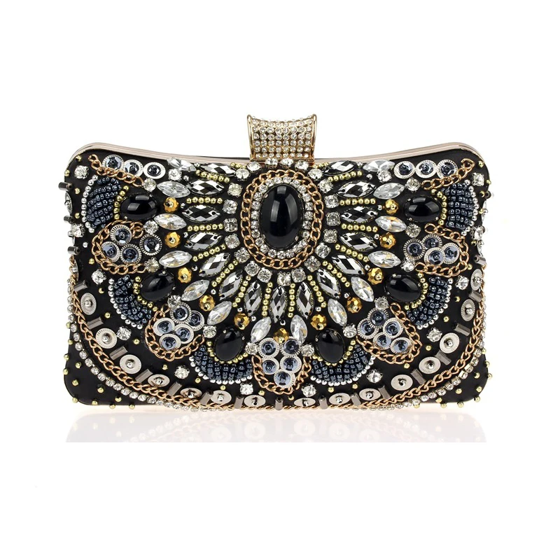Новый бренд Дизайн мода роскошные бриллианты Цепи Для женщин вечерняя сумочка