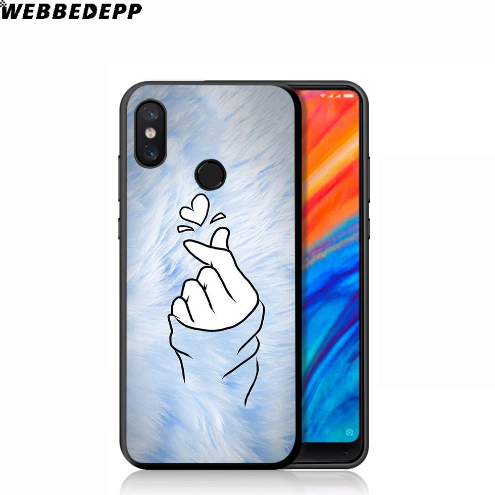Мягкий чехол WEBBEDEPP Love on finger Kpop для Xiaomi Mi 9T 9 8 SE 6 A1 A2 A3 Lite MiA1 MiA2 MiA3 F1 MAX 3 Mi8 CC9E CC9 |