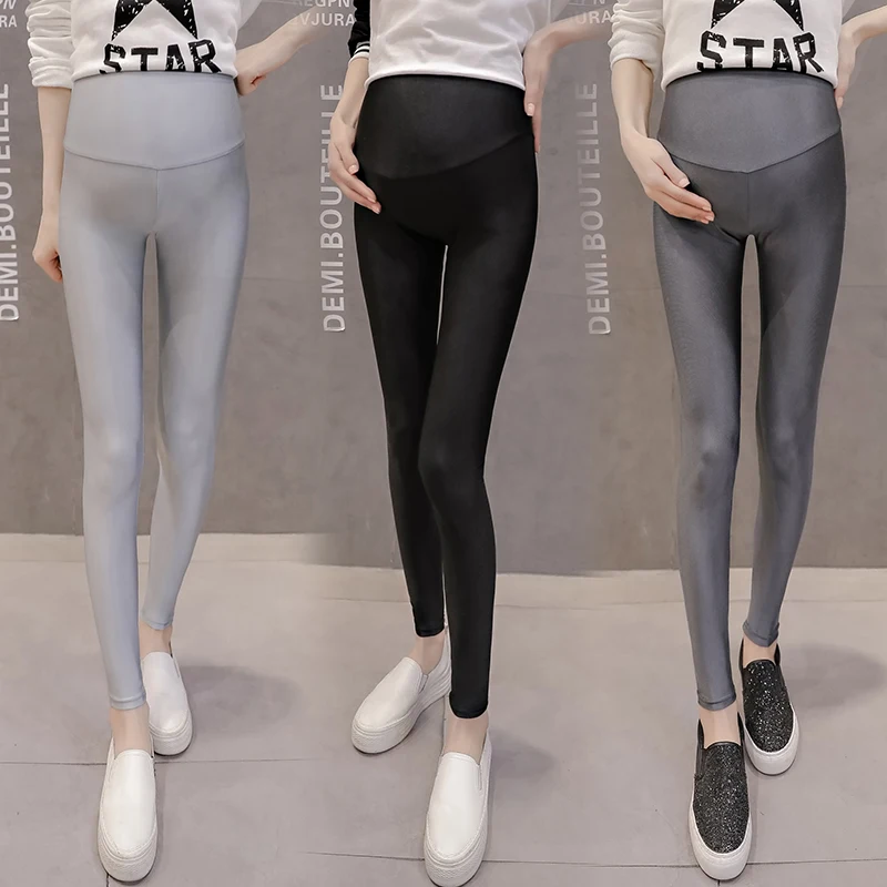 Обтягивающие Леггинсы для беременных супер эластичные штаны летние 2019 | Мать и