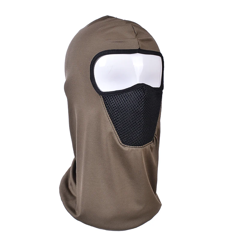 Skullies велосипедная маска для лица Лыжная защита шеи наружная Балаклава маска для всего лица ультра тонкая дышащая ветронепроницаемая шапочка-маска - Цвет: Хаки