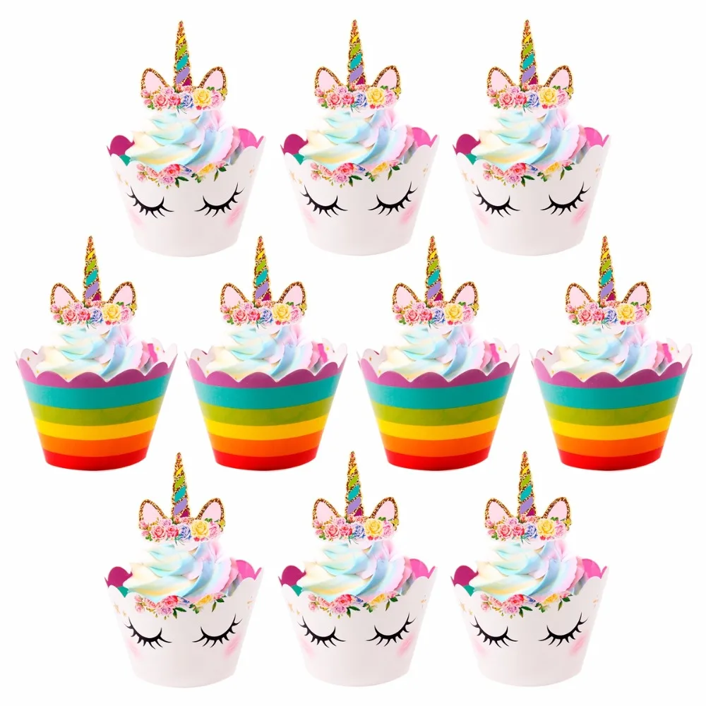 Вечерние резиновые брелоки FENGRISE вечерние в виде единорога для дня рождения