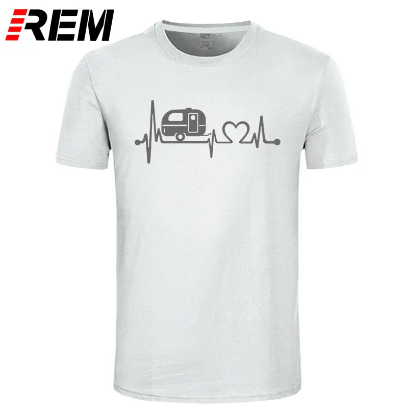 REM, горький кофе, новые летние хлопковые мужские футболки, топы, футболки с короткими рукавами, Camper, для путешествий, Hiker, Camper, Heartbeat, футболка