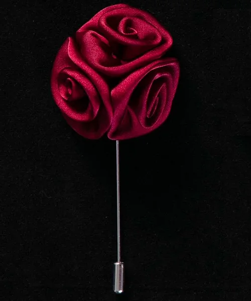 No.11 lapel pin Портной Смит Броши в форме цветка розы ручной работы ткань нагрудные булавки медь длинные иглы булавки модный костюм аксессуар булавка для мужчин - Окраска металла: No.11 lapel pin