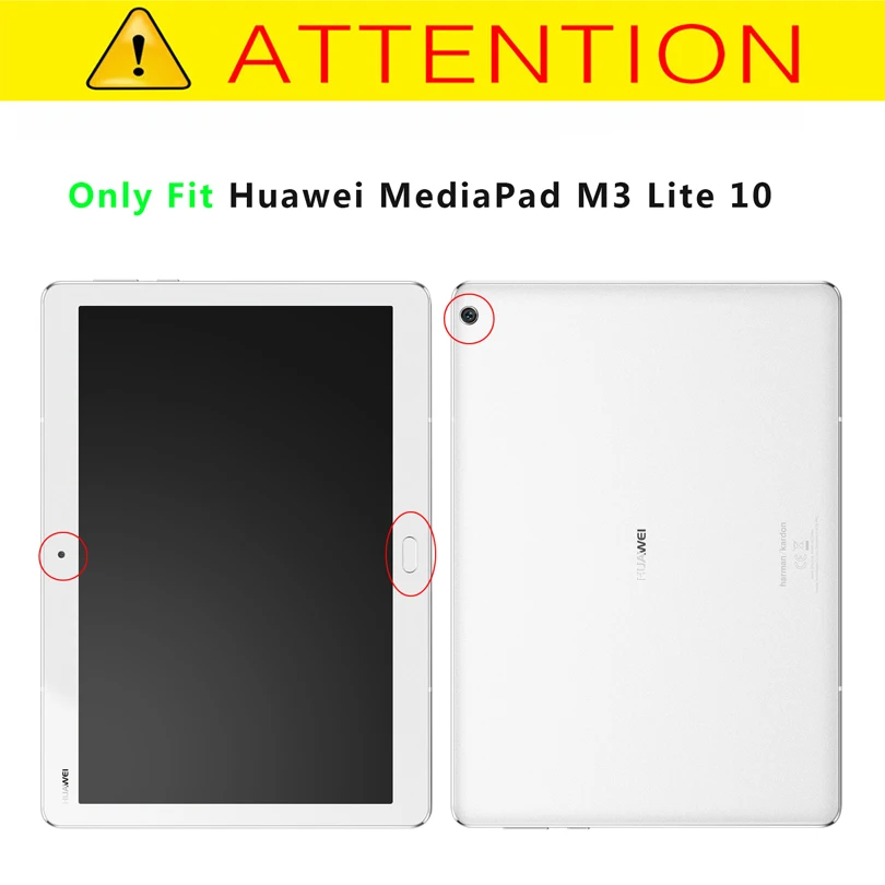 Умный Магнитный чехол с автоматическим режимом сна/пробуждения для Huawei MediaPad M3 Lite