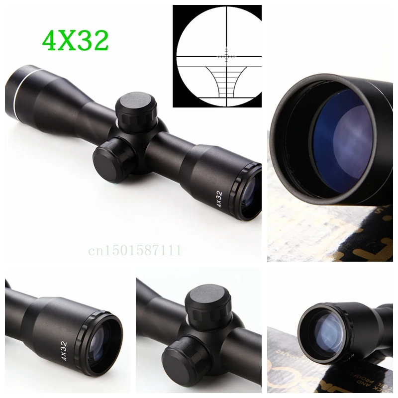 Прицел 4x32 прицел винтовки окулярный волоконно оптический
