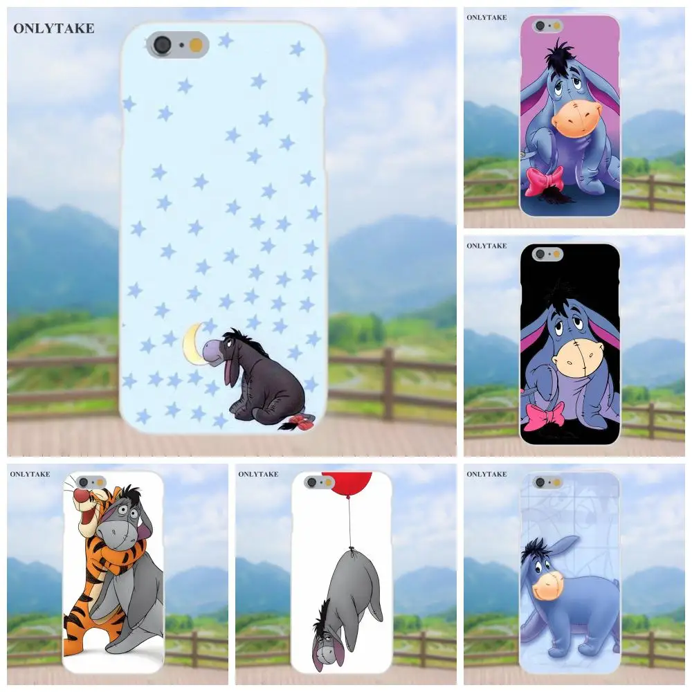 Eeyore Ослик цитаты пух ТПУ мобильный корпус для Apple iPhone 4 4s 5 5C SE 6 S 7 8 Plus X Galaxy большое