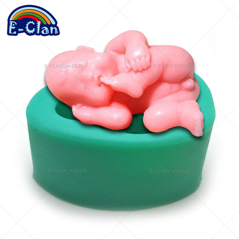 Mother's Day Baby Shape Silicone Molds For Cake Polymer Clay Tools 3D Feet Handmade Soap Chocolate Mould S0285BB | Дом и сад