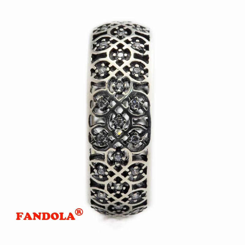 Аутентичные 925 пробы серебряные ювелирные украшения декоративные кольца с