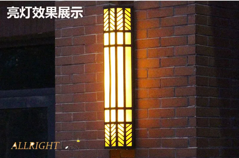 

LED garden wall mounted rectangle lamp waterproof IP65 NON-STAIN for outdoor gate PARK