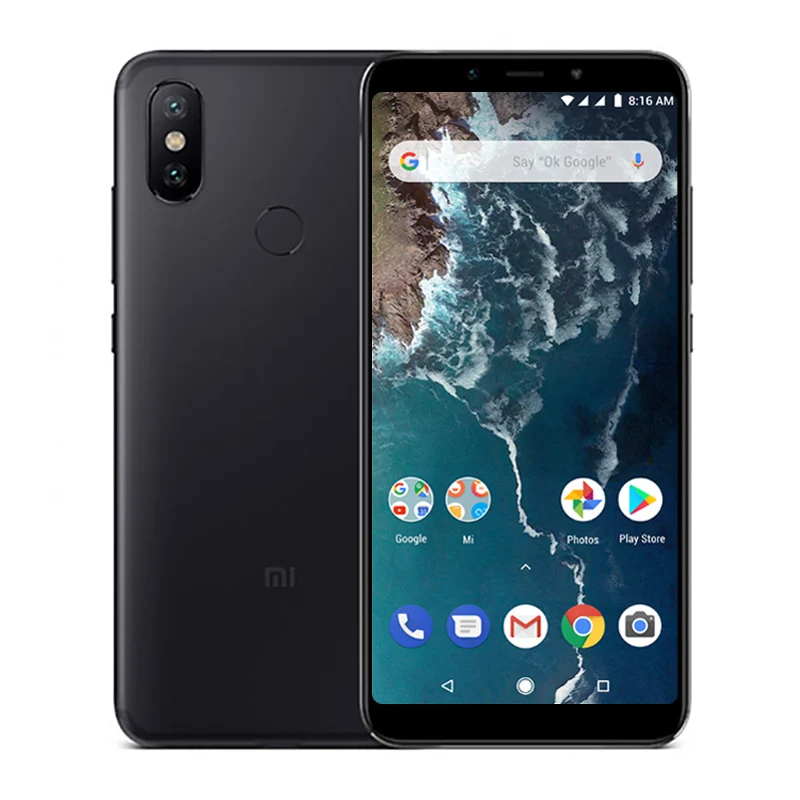 Глобальная версия Xiaomi mi A2 mi A2, 4 Гб ОЗУ, 64 Гб ПЗУ, мобильный телефон Snapdragon 660, четыре ядра, 5,99 дюймов, 19:9, полный экран, 20 МП, двойная камера - Цвет: Black