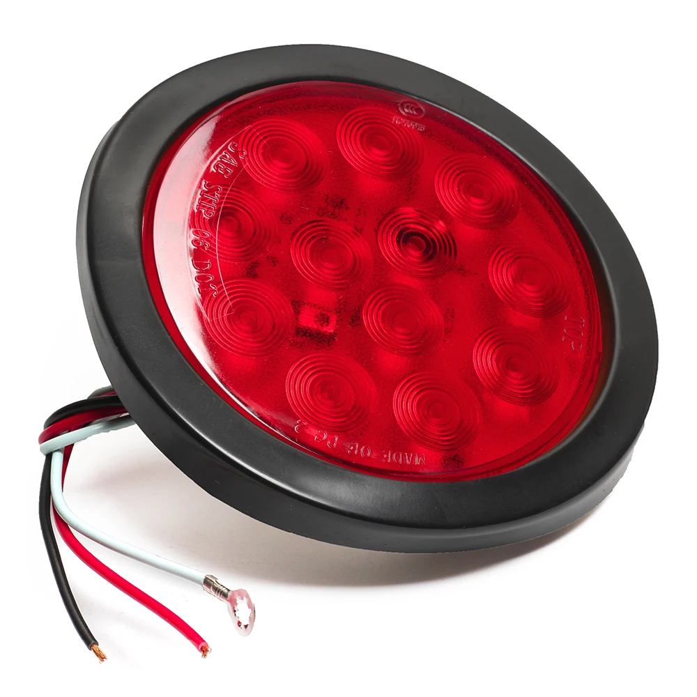 KEYECU 4 янтарный + красный 10-30 в '✒Led круглый резервный задний ходовой тормозной