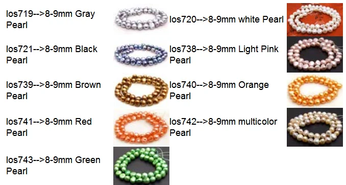 

Qingmos 8-9mm White Baroque Natural Freshwater Pearl Loose Beads for Jewelry Making Necklace Bracelet DIY los720 Free Shipping